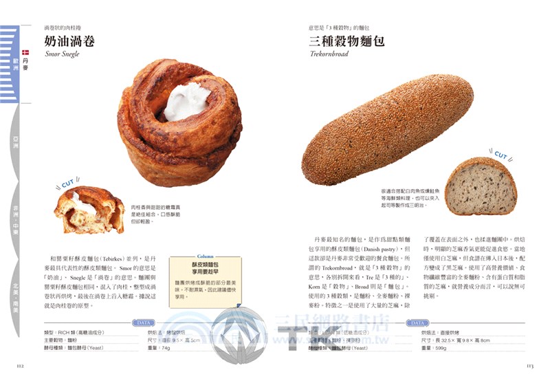 世界麵包百科圖鑑：終極版！收錄橫跨歐亞美非，麵包狂熱分子喜愛的123種麵包，最詳盡的起源、典故與剖面照大公開