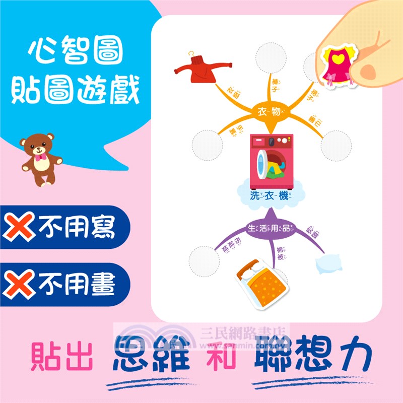 心智圖記憶遊戲貼紙書：歡迎來我家