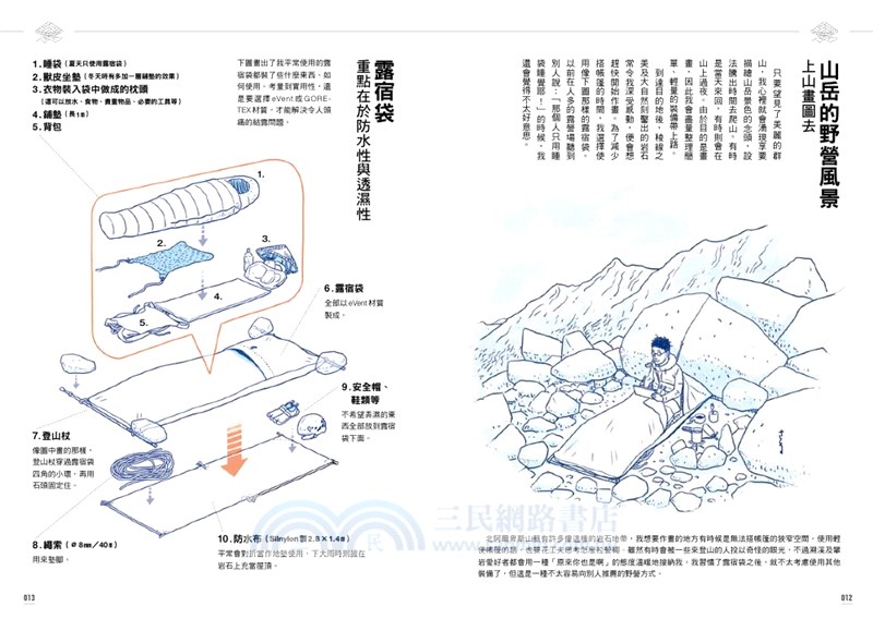 山林生活教科書 男子漢の露營 野營的技藝 三民網路書店