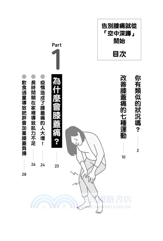 告別膝痛就從「空中深蹲」開始
