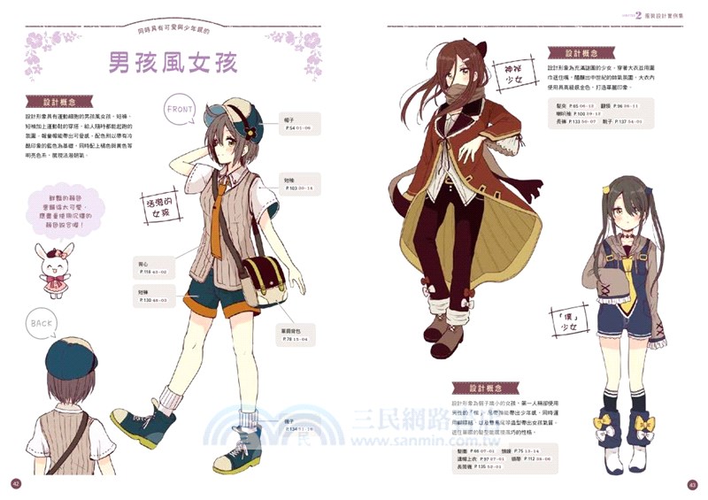 童話風美少女設定資料集