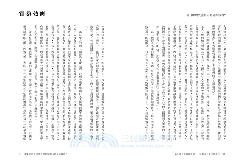 霍桑效應：為什麼物質激勵不總是有效的？