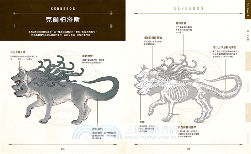 美麗的幻獸生態骨骼圖鑑