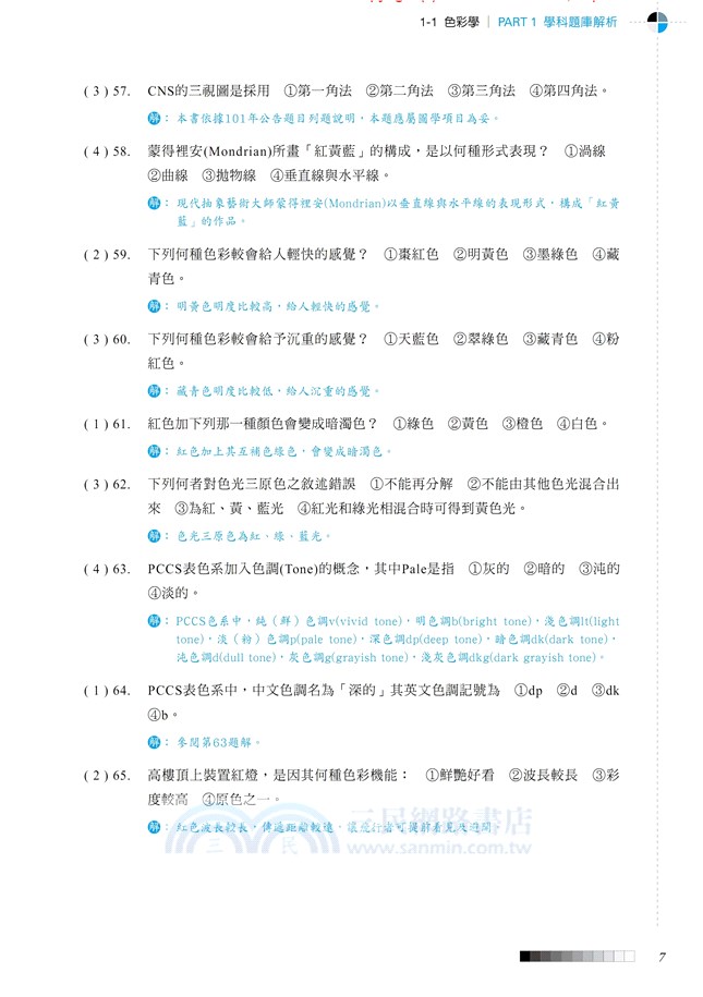 視覺傳達設計丙級技能檢定－學術科試題精析