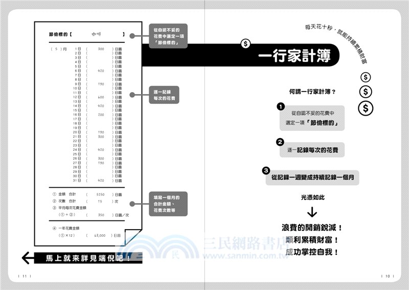 一行家計簿 浪費開銷銳減 不知不覺月省上萬元的魔法擠錢術 三民網路書店