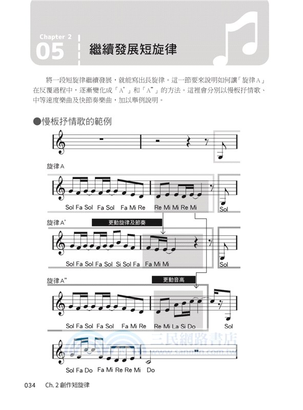 圖解旋律作曲入門：完整學會！從兩三個單音到完成一首感人旋律的演唱曲