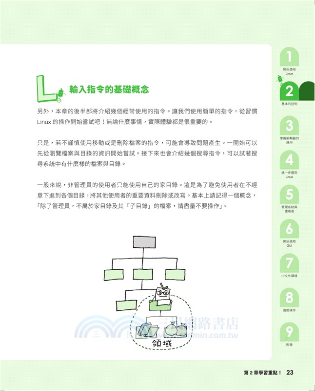 Linuxの繪本：快速上手LINUX的九堂課