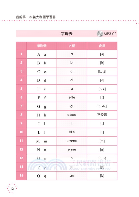 我的第一本義大利語學習書：簡易中文注音學習法會中文就能說義大利語