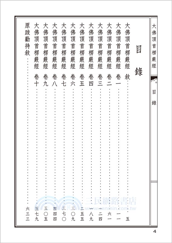 大佛頂首楞嚴經（翻口刷金50開精裝）