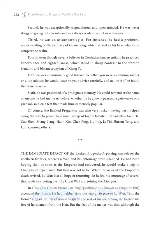 From Peasant to Emperor：The Life of Liu Bang（從農民到皇帝：劉邦的一生）