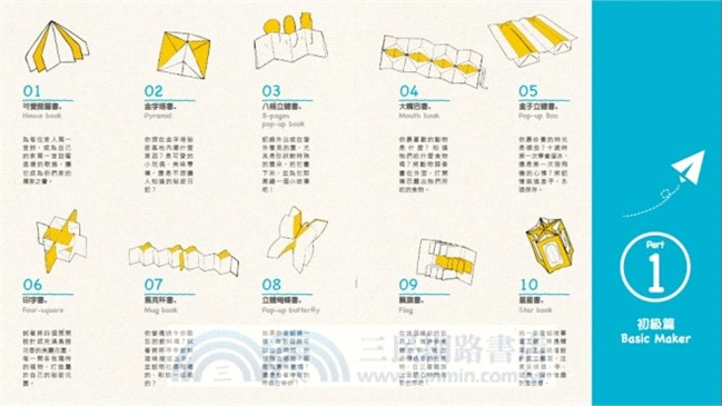 一張紙做立體書