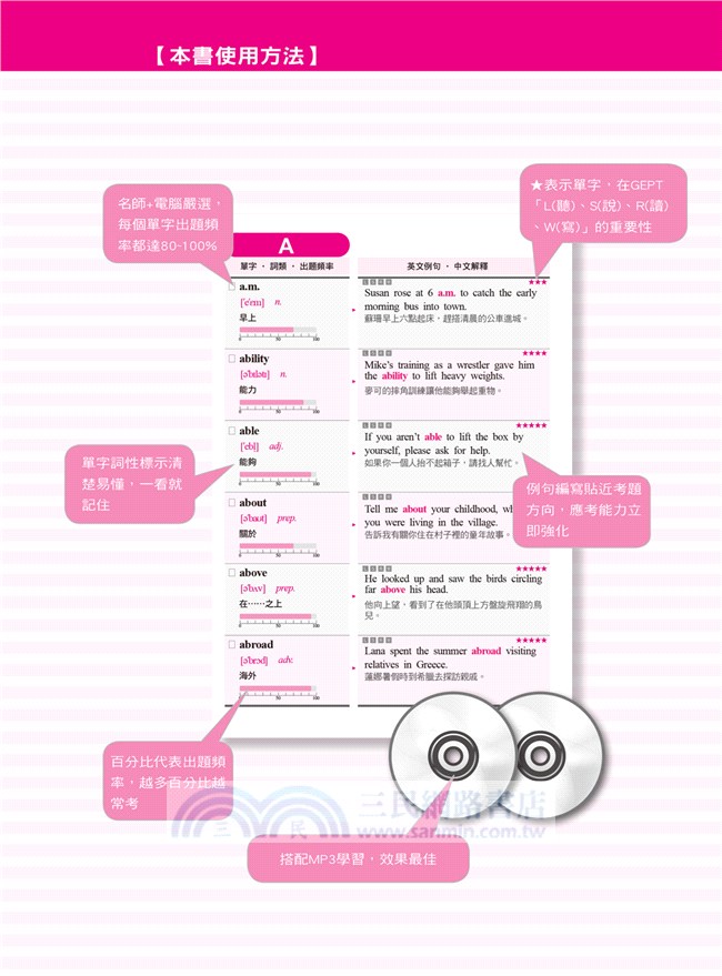 全民英檢GEPT最完整的單字合格攻略（初級）－睡前5分鐘記憶書