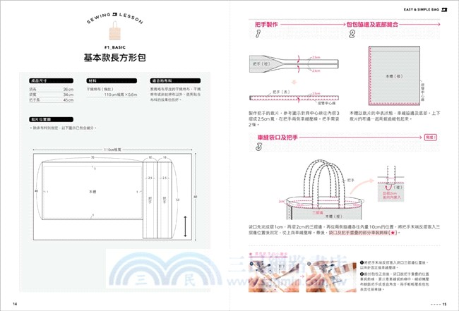 文青必備！橫剪直裁！手作包「袋」著走