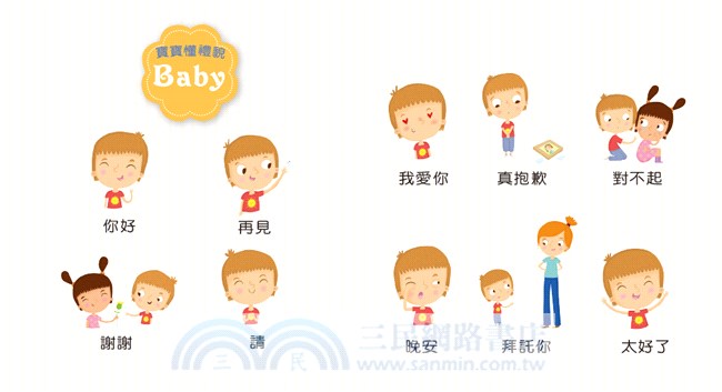 寶寶成長的第一本書02：你好