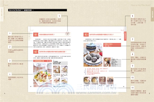 Carol烘焙新手聖經（下）：手工蛋糕、蛋糕捲、慕斯、純素與無麩質蛋糕不失敗秘訣全圖解
