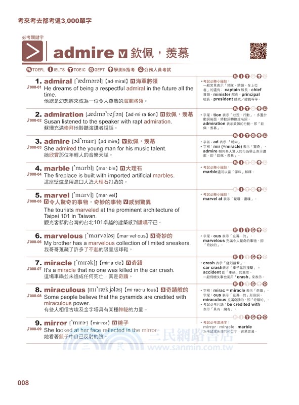 考來考去都考這3,000單字【虛擬點讀筆版】