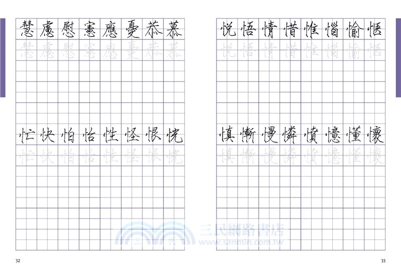 樊氏硬筆瘦金1000字帖
