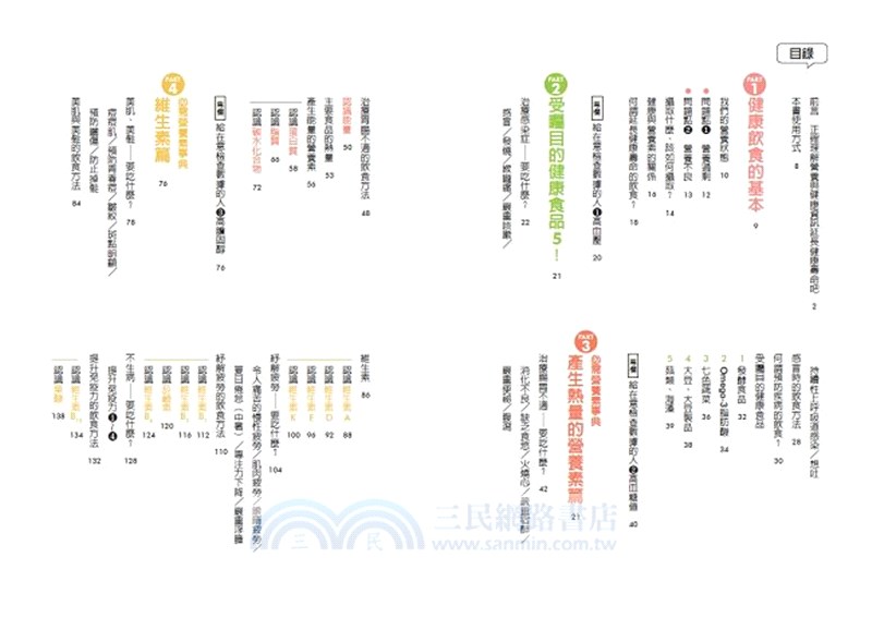 營養素圖鑑與飲食技巧