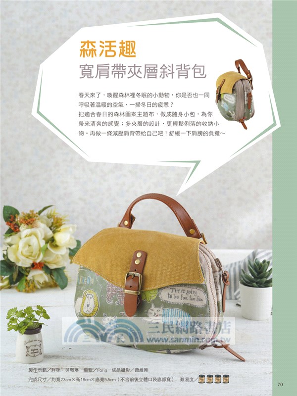 Cotton Life 玩布生活 No.33：2020春夏流行色與包款X百搭洋裝／上衣X功能性時尚女包X必備實用小包