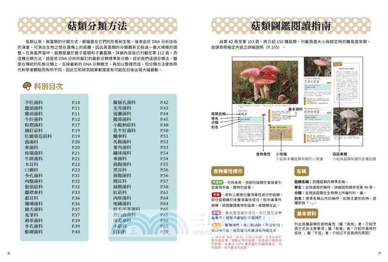 菇菇小學堂：150種菇類觀察入門圖鑑與小常識
