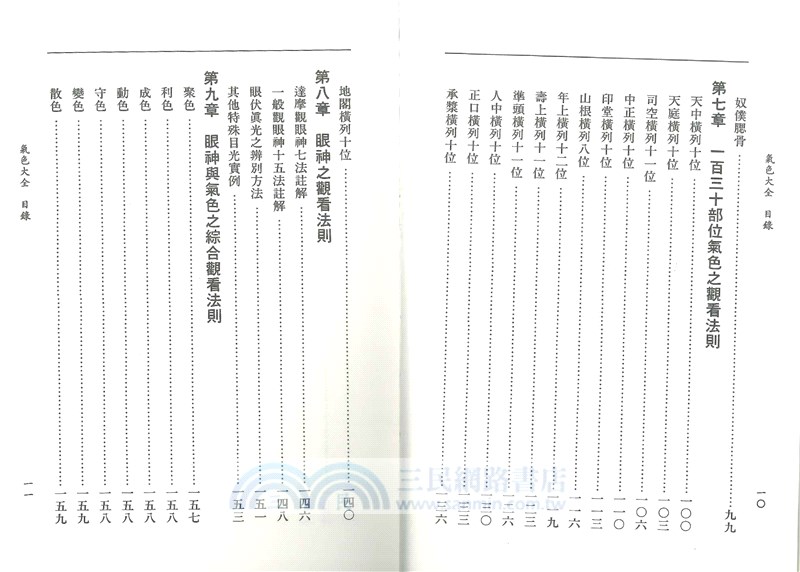 蕭湘相法全集（三）：專論眼神氣色之部