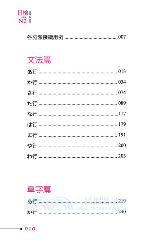 日檢單字＋文法一本搞定N2