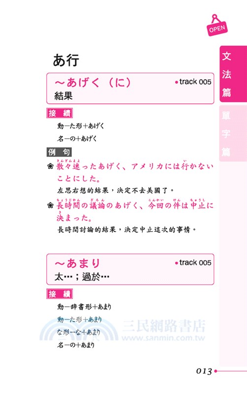 日檢單字＋文法一本搞定N2