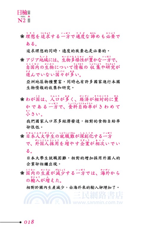 日檢單字＋文法一本搞定N2
