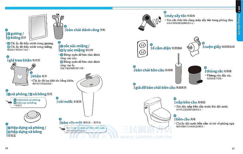 自學越南語單字看完這本就記住！：每天自學10分鐘！全書35場景的豐富單字及短會話，看圖就會，不必死記！（附南、北音音檔下載連結QR碼）