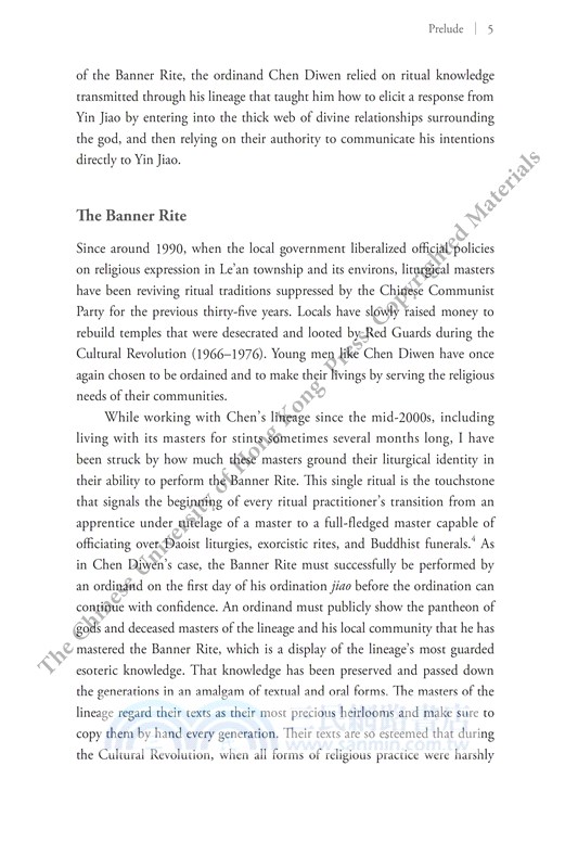 Knotting the Banner：Ritual and Relationship in Daoist Practice