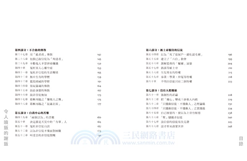 令人噴飯的謝飯：教會94＋2個盲目教導及行為