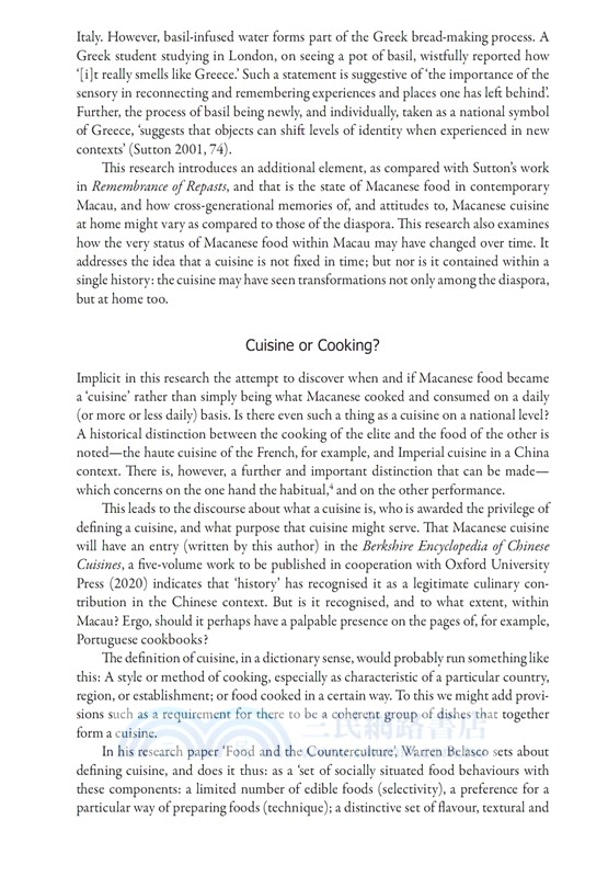 The Making of Macau’s Fusion Cuisine：From Family Table to World Stage