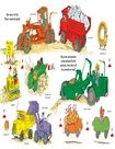 Richard Scarry's Cars and Trucks in Busytown：Book Plus Wooden Play Pieces
